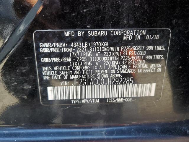 JF2GTACC0JH292285 Subaru Crosstrek Premium