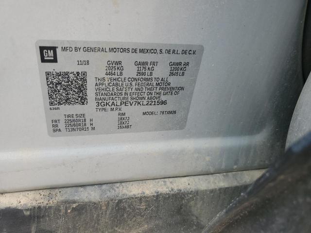 3GKALPEV7KL221596 GMC Terrain Slt