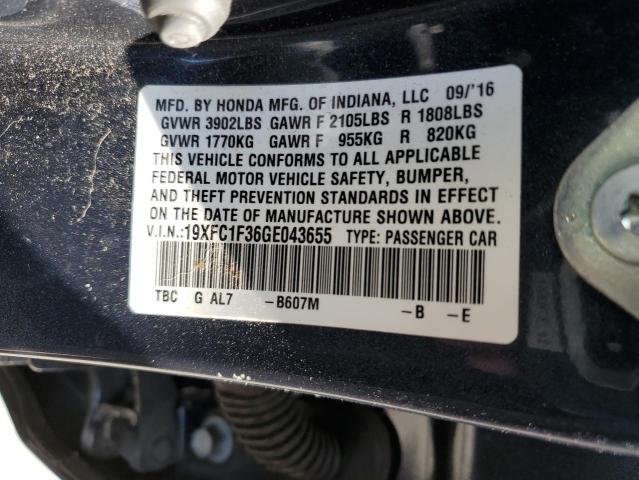19XFC1F36GE043655 Honda CIVIC EX