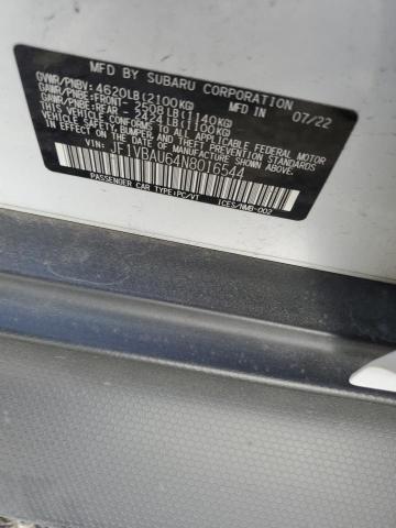 2022 SUBARU WRX GT JF1VBAU64N8016544