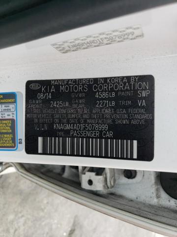 KNAGM4AD1F5078999 KIA OPTIMA HYBRID
