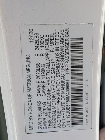 2021 ACURA TLX TECH A - 19UUB6F50MA006061