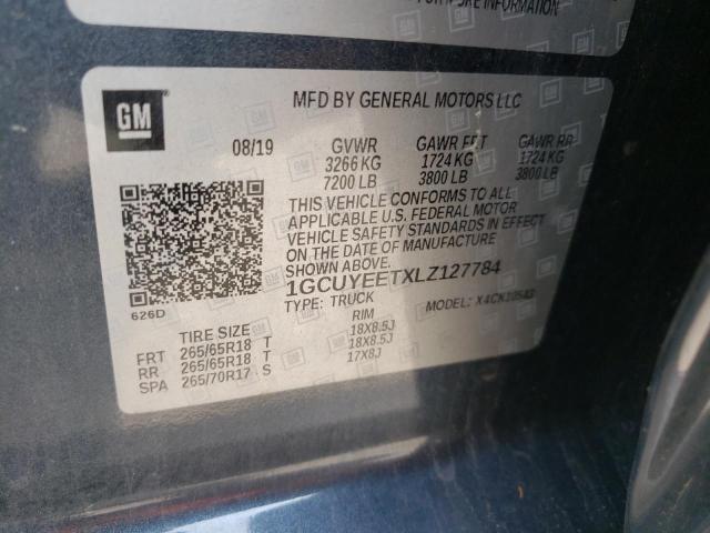 2020 CHEVROLET SILVRK1500 - 1GCUYEETXLZ127784