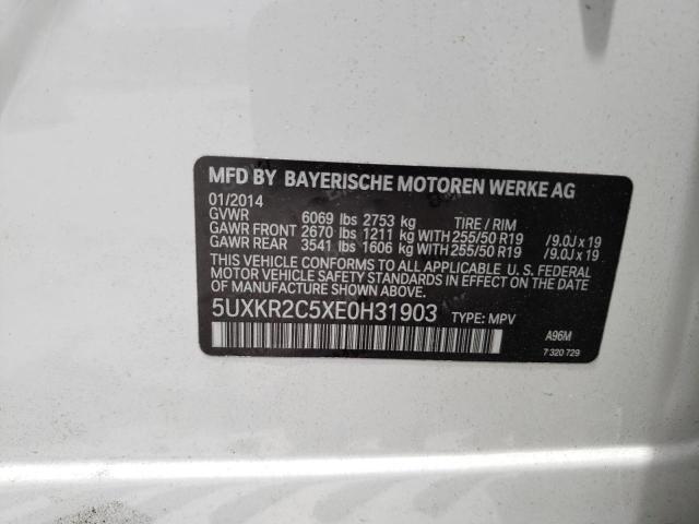 5UXKR2C5XE0H31903 2014 BMW X5, photo no. 13