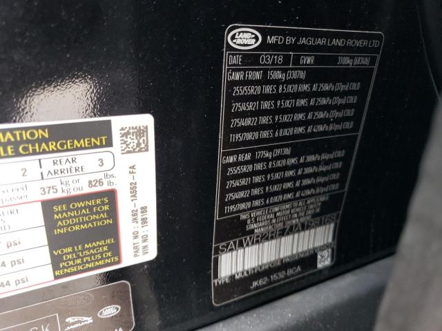 SALWR2RE7JA198168 Land Rover Range Rover Sport Supercharged Dynamic
