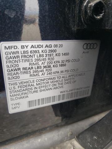 VIN WA1LJAF71MD010498 2021 Audi Q7, Premium Plus no.13