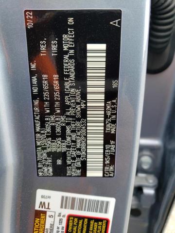 VIN 5TDKDRBH2PS004532 2023 Toyota Highlander, L no.12