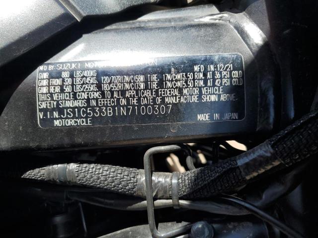 2022 SUZUKI GSX-S750 M - JS1C533B1N7100307
