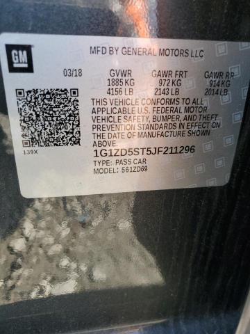 1G1ZD5ST5JF211296 | 2018 CHEVROLET MALIBU LT