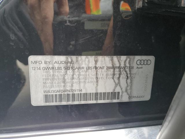 2015 AUDI A8 L QUATT - WAU3GAFD4FN029194