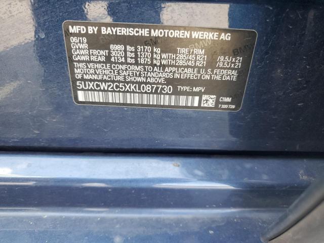 VIN 5UXCW2C5XKL087730 2019 BMW X7, Xdrive40I no.13