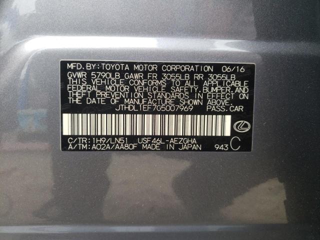 2016 LEXUS LS 460L JTHDL1EF7G5007969