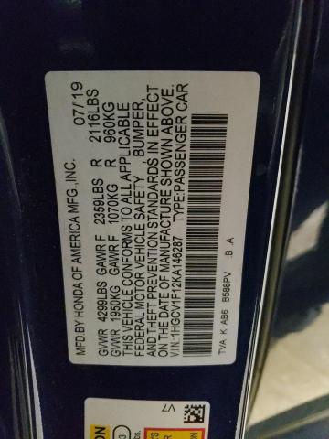 2019 HONDA ACCORD LX - 1HGCV1F12KA146287