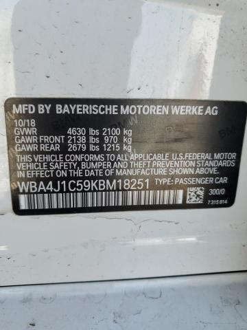 WBA4J1C59KBM18251 BMW 430i Gran Coupe