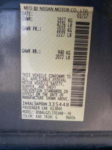 1N4AL3AP0HN335448 Nissan ALTIMA 2.5