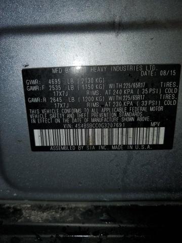 4S4BSBCC0G3207691 Subaru Outback 2.5i Premium
