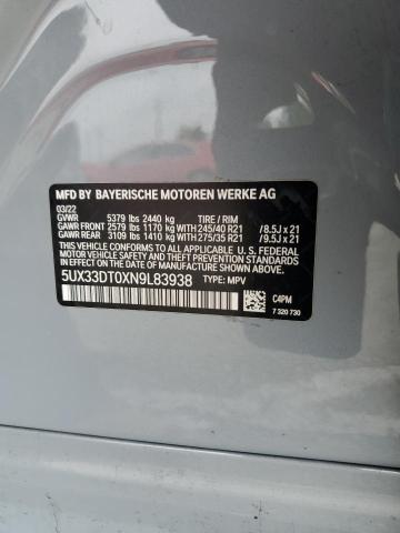 2022 BMW X4 XDRIVE3 - 5UX33DT0XN9L83938