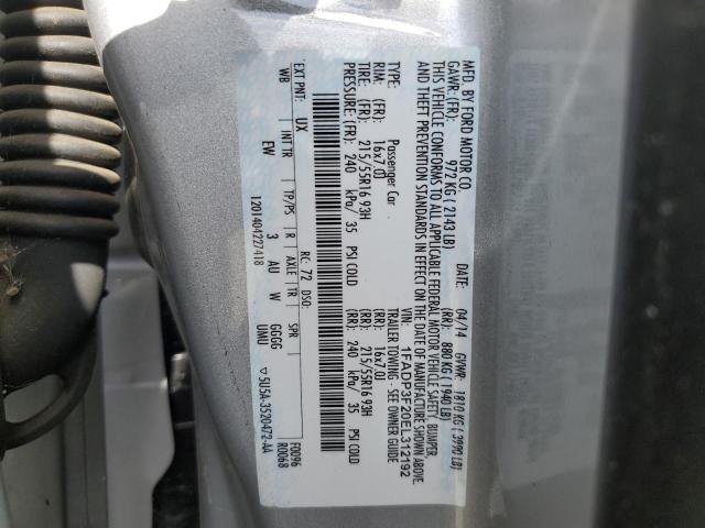 1FADP3F20EL312192 Ford FOCUS SE