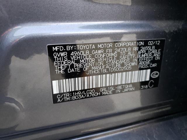 2013 Lexus Gs 350 VIN: JTHCE1BL1D5002505 Lot: 56298773