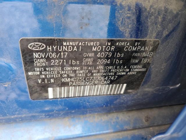 2018 HYUNDAI IONIQ SEL - KMHC75LC7JU064747