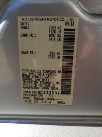 1N4BL4BV3KC113531 Nissan ALTIMA S