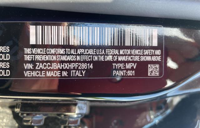 ZACCJBAHXHPF28614 Jeep Renegade Sport