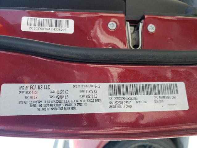 2C3CDXHG4JH335209 Dodge Charger Sxt Plus