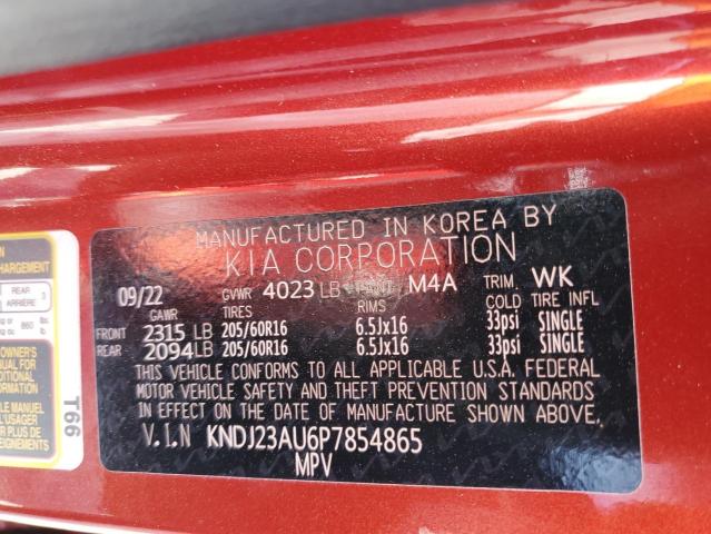 KNDJ23AU6P7854865 KIA SOUL LX