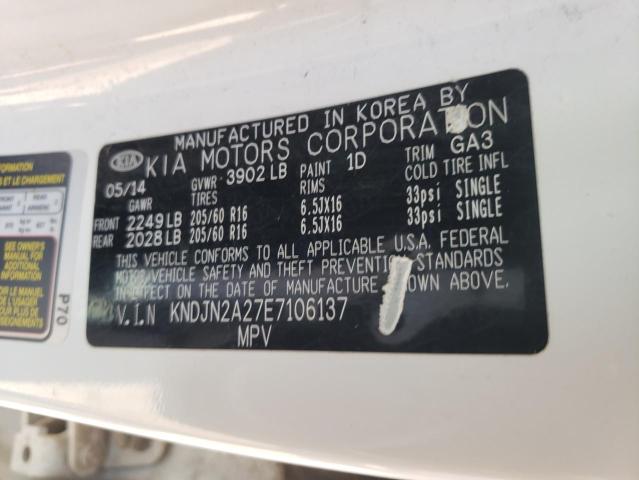 KNDJN2A27E7106137 KIA Soul