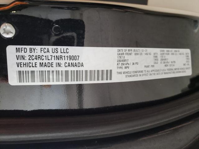2022 CHRYSLER PACIFICA H - 2C4RC1L71NR119007