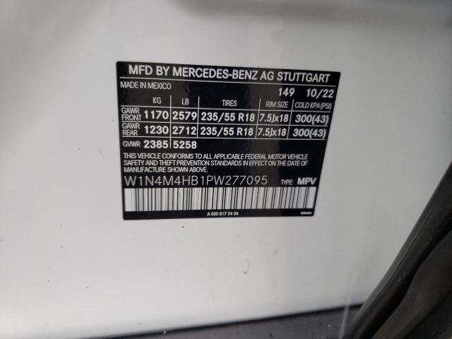 W1N4M4HB1PW277095 Mercedes-Benz Glb 250 4matic