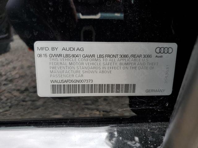 2016 AUDI S8 QUATTRO WAUJSAFD5GN007373