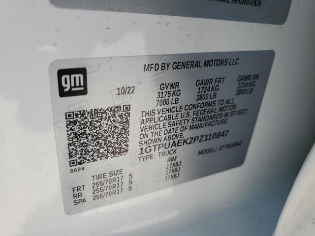 1GTPUAEK2PZ110847 GMC Sierra K1500