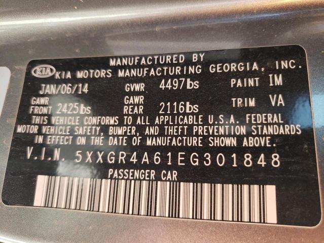 5XXGR4A61EG301848 KIA OPTIMA SX