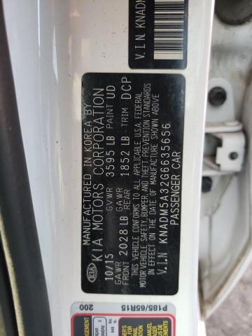 KNADM5A32G6635656 KIA RIO LX