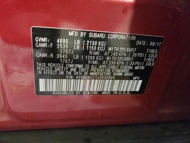 4S4BSACC1J3230804 Subaru Outback 2.5i Premium