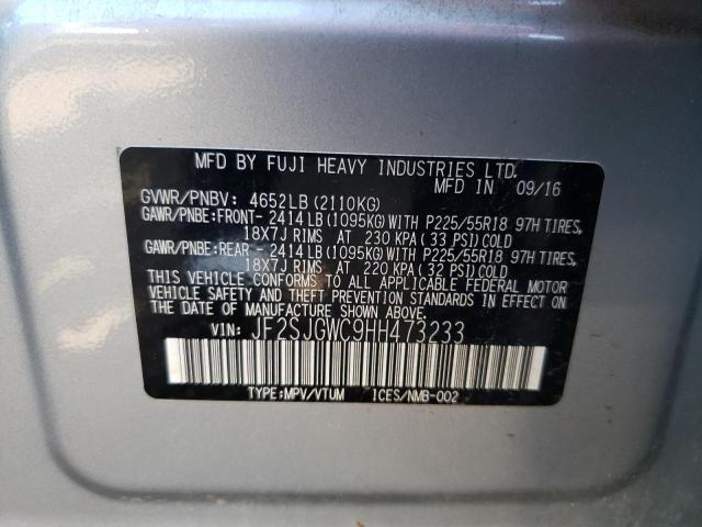 JF2SJGWC9HH473233 Subaru Forester 2.0xt Touring