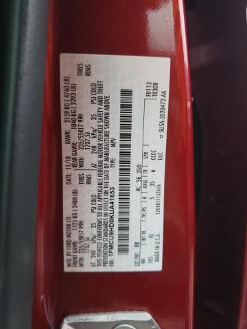 1FMCU9HD0KUA41653 Ford ESCAPE SEL