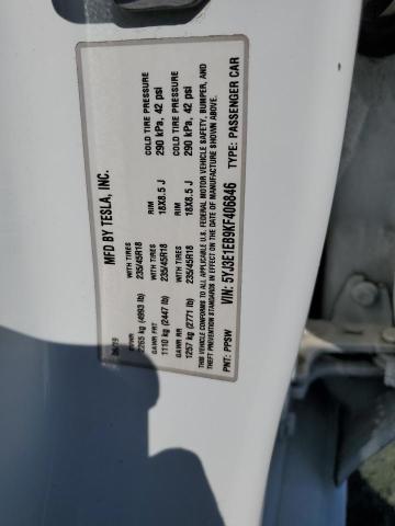 5YJ3E1EB9KF406846 Tesla MODEL 3