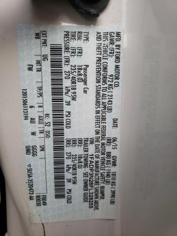 1FADP3N28FL328255 Ford Focus Titanium