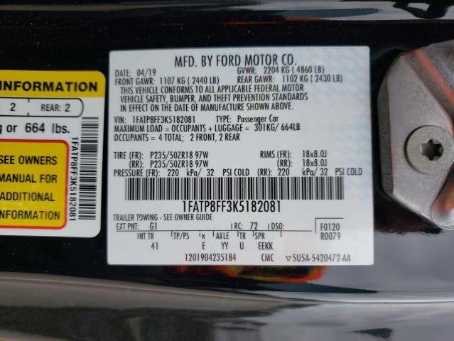 1FATP8FF3K5182081 Ford MUSTANG GT