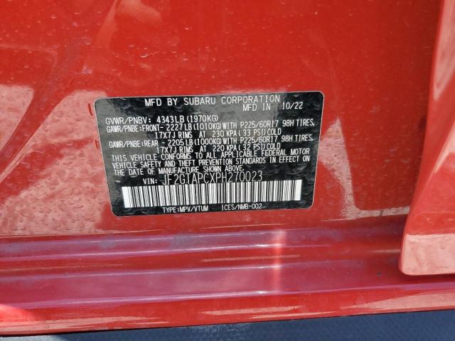 JF2GTAPCXPH270023 Subaru Crosstrek Premium
