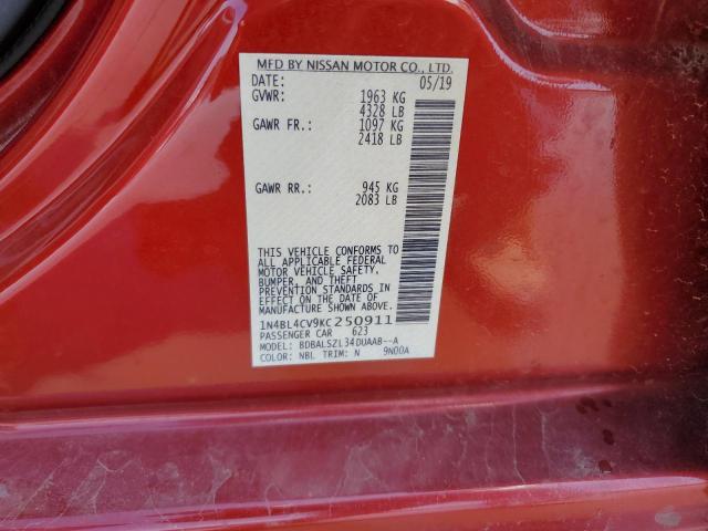 1N4BL4CV9KC250911 Nissan ALTIMA SR