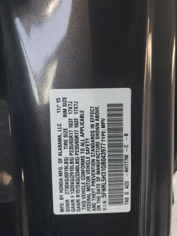 5FNRL5H31GB043977 2016 HONDA ODYSSEY, photo no. 13