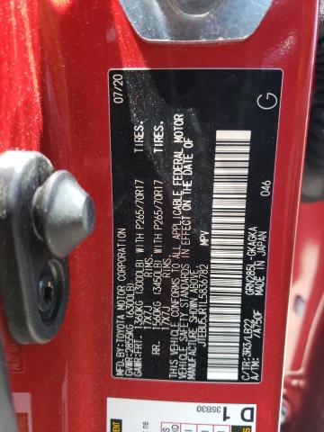 JTEBU5JR1L5836782 Toyota 4runner Sr5/sr5 Premium