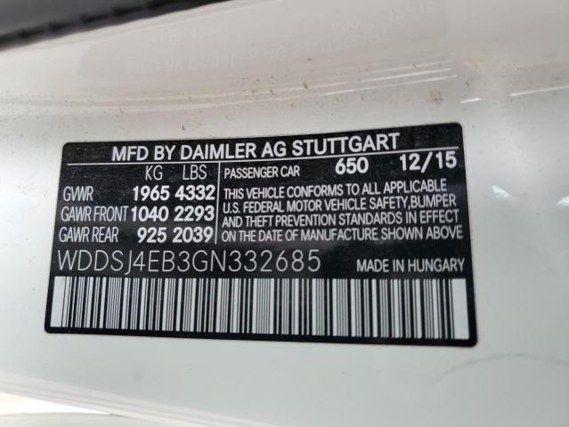 WDDSJ4EB3GN332685 Mercedes-Benz CLA 250