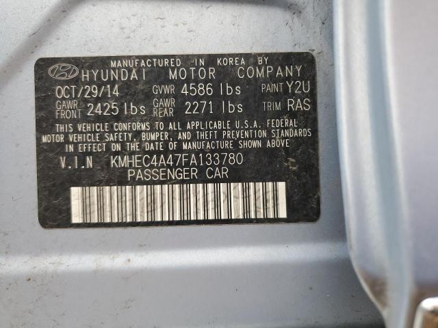 KMHEC4A47FA133780 Hyundai SONATA HYBRID