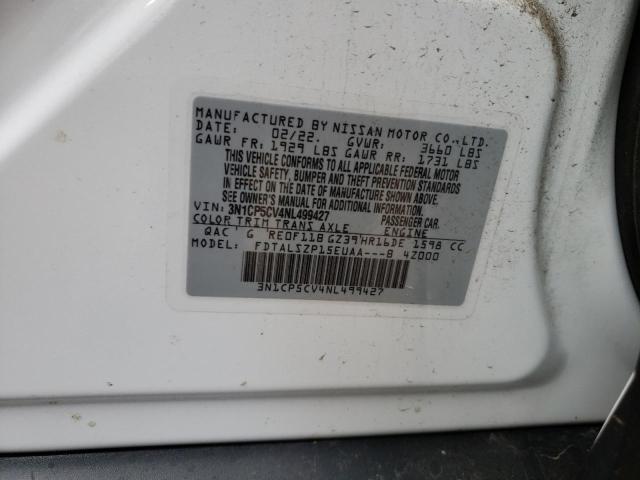 3N1CP5CV4NL499427 Nissan KICKS SV