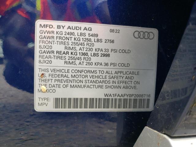 WA1FAAFY0P2008716 2023 AUDI Q5, photo no. 13