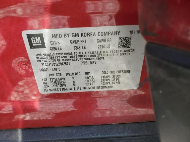 KL4CJ1SB1LB043571 Buick Encore Sport Touring